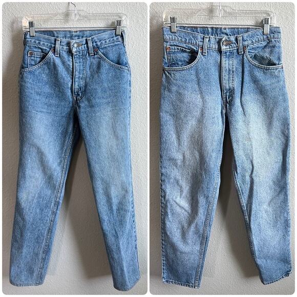Bundle of 2 Vintage Levis Jeans 550 Made in USA Orange Tab Red Tab Altered Flaw - Picture 1 of 16